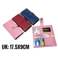 Genuine leather long wallet