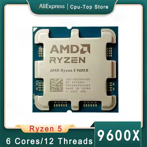 AMD Ryzen 5 9600X Processor 5.4GHz 6-Core 12-Thread 38MB Game Cache 4NM TDP 65W Socket AM5 Gaming CP