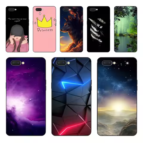 For OPPO A3s Case OPPO A5 AX5 Silicone Soft Back Cover For OPPO Realme C1 TPU Shockproof Bumper For 