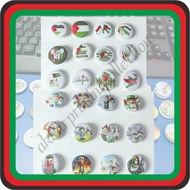 PALESTINE THEME PIN PACKAGE 12 PCS 1 DOZEN/ BROOCH PIN ACCESSORIES TOTE BAG