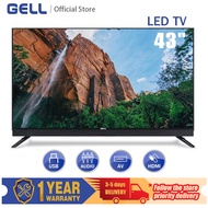 GELL 43 inch led promo TV &amp;smart led tv 43inches tv flat screen Frameless Television HDMI AV USB Ultra-slim Multi-ports
