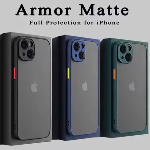 Matte Phone Case for IPhone 13 12 11 14 15 Pro Max Mini Luxury Soft Silicone Shockproof Case for IPh