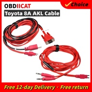 Newest 8A AKL Cable For To-y-ota Non-Smart Key All Keys Lost Adapter Cable Work with APB112 and G-Bo
