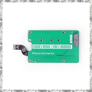 [I O J E] PCIe to M.2 Hat for  5, Support PCIe Gen2 Gen3 NVMe SSD, Hailo8/8L, Support  Coral AI Acce