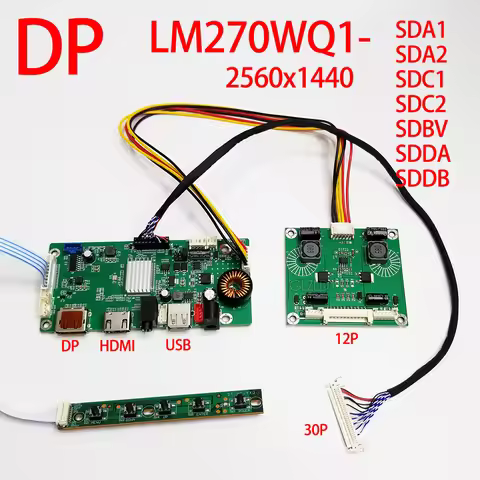 Kit For iMac 2009 2010 2011 A1312 27inch LM270WQ1-SDA1 SDA2 SDC1 SDC2 LCD Screen Driver Board DIY Mo
