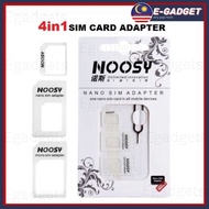 4 in 1 MICRO SIM CARD HOLDER NOOSY NANO SIM CARD ADAPTER WITH EJECTOR PIN ROUTER MODEM MOBILE PHONE SIM CARD CONVERTER