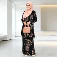 [Cross-Border Hot-Selling Style] Baju Kurung 3D Printing Two-Piece Suit | 5 Colors Available S-4XL |