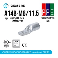 A14B-M6/11.5 [Cembre] Narrow Front Fishtail Type A-M Contained Palm Cable Size 70 sqmm. M6 Terminal 