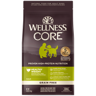 อาหารสุนัขพรีเมี่ยม WELLNESS CORE สูตร Healthy Weight สูตรบำรุงควบคุมน้ำหนัก โปรตีนสูง ไขมันต่ำ ขนาด