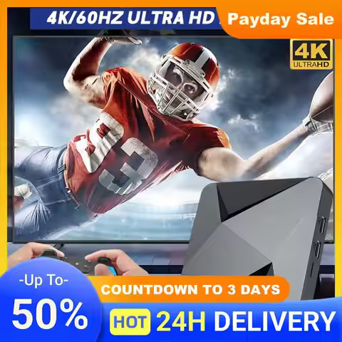 EUX2 PRO Video Game Console 4K UHD Output Super Console with 2 Gamepads 60+ Game Emulators for Andro