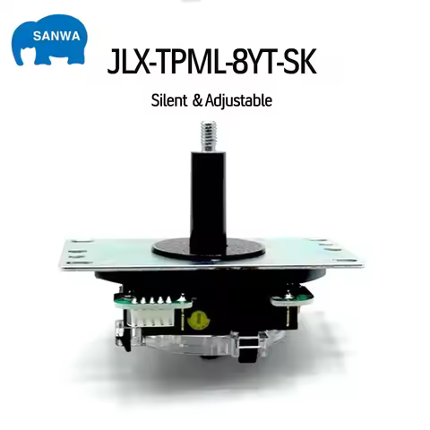 SANWA-Original Japan Joystick, TEKEN, JLX-TPML-8YT-SK, Silent Leaf, Adjustable, Arcade Fighting Game