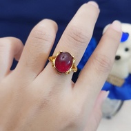 MERAH Ring Xuping Gold Red Stone RT76