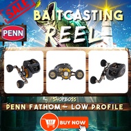 PENN | Penn Fathom Low Profil | Fathom FTH400LPLH | Baitcast Reel | Saltwater Fish