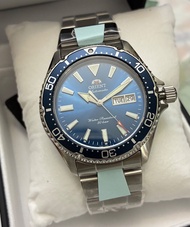 東方錶 ORIENT AUTOMATIC Mechanical Sports Series 機械錶 藍寶石抗磨損鏡面 鋼帶 20 ATM 防水 藍色 放射面 RA-AA0824L