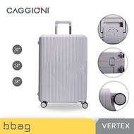 Caggioni Vertex 24102 กระเป๋าเดินทางโครง (Frame) ล็อค 3 จุด วัสดุ PP ล้อคู่ TSA Lock ทรงเหลี่ยม (20"