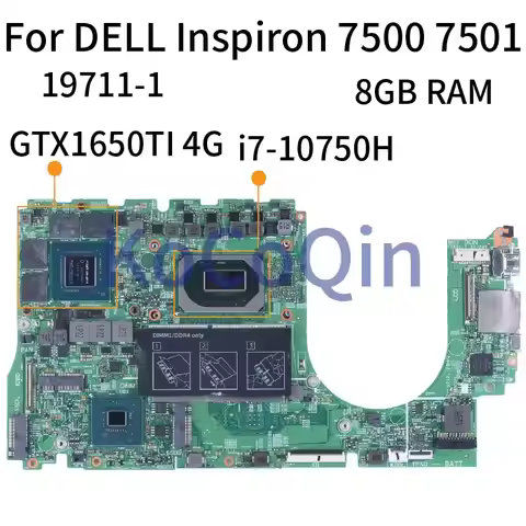 19711-1 For DELL Inspiron 7501 Vostro 7500 Notebook Mainboard 0K5HK9 K5HK9 09H3PJ 0HMNGV 0W4T1D 0VK4