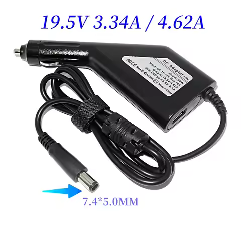 90W Laptop Car Charger for Dell D505 D510 D610 D620 E5530 E5400 E6400 E6500 M70 Vostro 1014 1015 DC 