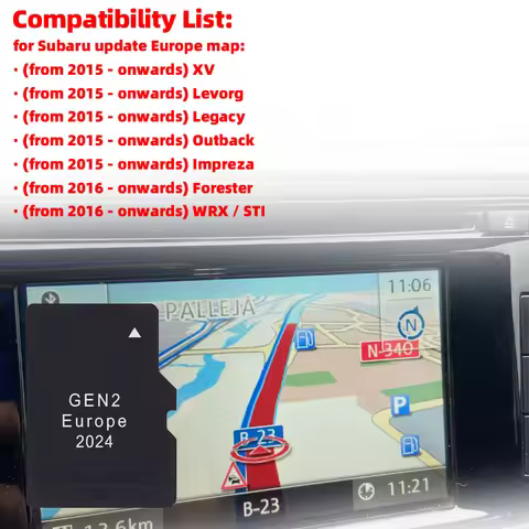 Update TF Card GPS P56YH03-E2024 Maps EU North America for Subaru Outback/Impreza/Forester/WRX/STI V
