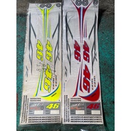 Yamaha Y125Z / Y125ZR 46 Body Sticker / Stripe clear stok🚀