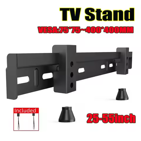 Universal Fixed TV Wall Mount Bracket for Most 25-55 Inch Flat/Curved TVs Max VESA 400X400mm Low Pro