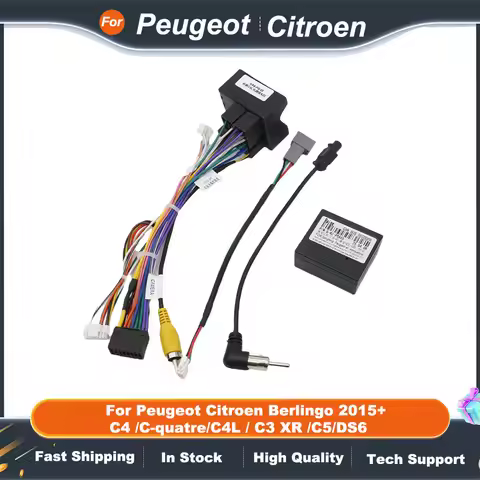 Raise PSA-RZ-65 Canbus Box 16 Pin Car Stereo Android Harness for Peugeot Citroen Berlingo 2015+ C4 /