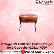 SBE Vintage SPRAGUE 0.022UF 400V Guitar Orange Drop Capacitor Tone Caps 0.022UF 400V【M'sia Seller RE