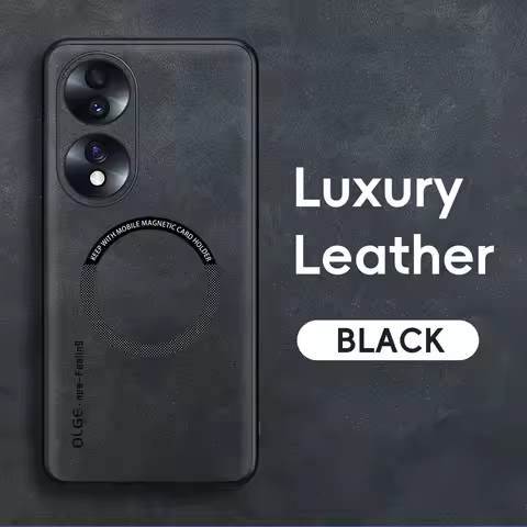 Magnetic Retro Leather Soft Case For Honor 70 90 50 Honor70 Honor90 Honor50 Wireless Charging Phone 