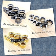 2 Layers Of Horn Mouth Jewels Eyelets Explosions Ear Rings Horns