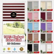 Zebra Blind MAROON Bidai Zebra Moden / Bidai Tingkap / ROLLER BLINDS PREMIUM / KITCHEN BLIND / BEDROOM BLIND / RESTAURANT BLIND / HOME LVING BLIND / TOILET BLIND / SHOWER BLIND