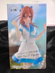 五等分的花嫁 中野三玖 trio try it furyu bandai namco 日版figure 正版 長闊盒 標準盒 日本模型景品手辦 公仔 週邊