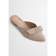Lauren Backless Ribbon Pointed Flats