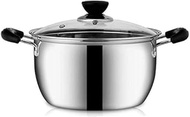 Vertical steamer Stainless Steel Steamer Pans,Stainless Steel Double Bottom Handle Soup Pot Suitable for All Kinds of stoves Non-Stick Heat Conduction Fast 18-26CM-20cm (Size : 24cm)