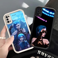 YS-58 Hot Game Arcanes Jinx Shockproof Casing for OPPO A5 A5i Reno 4 5 6 Find X3 Lite Realme C65 Nar