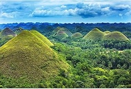 Chocolate Hills Backdrop Philippines Nature Landscape Photography Background Bohol Island Green Fore