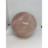 D2947 Natural Crystal/Pink Crystal Ball With Seat Diameter About 112.3mm Weight 2164g