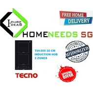 Tecno TIH-300 30CM Induction Hob | 2 Zones | Free Delivery