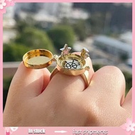 YOIOI Niche Design for Creative Anime Couple Open Ring Cold Wind Index Finger BFF Ring Can Be Opened