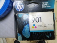 HP 901 三色噴墨墨盒 過期未開盒包裝盒殘舊