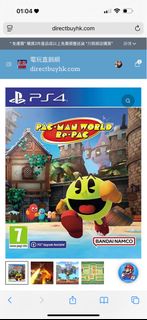全新PS4 吃豆人 Pac-Man World Re-Pac 遊戲 ps4 game /ps5 game /ps4遊戲 /ps5 遊戲