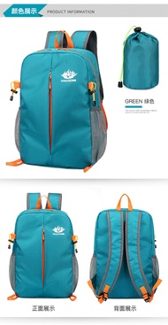 20L Foldable Backpack Hiking Waterproof Travel Bagpack Hiking Backpack Beg Hiking Kecil Hiking Bag S