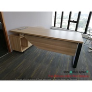 7 Feet Office Manager Table Director Table (2160 X 900 X 1800 X 2000 X H 766) - Home & Office System