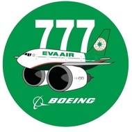 R RBF EVA AIR 777 sticker 7cm S-C-777-BRG