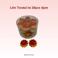 LILIN Lotus Candles 28 pcs 4 hours