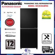 (BULKY) PANASONIC NR-BV361BPKS 332L 2-DOOR REFRIGERATOR, 3 TICKS, ENERGY SAVING, FREE DELIVERY