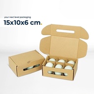 Chocolate Box Salted Egg BoxPOLOS Contains 6 (15x10x6) + Salted Egg Box Cardboard