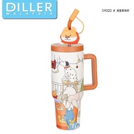 Diller Puppy Corgi Cawan Kopi Jus Teh Besar Air Tahan Panas Sejuk SUS304 Thermo Keep Cold Water Juic