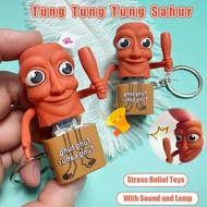 Tung Tung Tung Sahur Toy Keychain with Lamp and Sound Tung Tung Tung Sahur Character Model Toys Gift