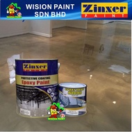 CLEAR SEALER EPOXY ( 5L ) 5 Liter ZINXER PAINT Two Pack Epoxy Floor Paint - 4 Liter + 1 Liter