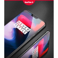 Full Coverage &amp; Full Adhesive Tempered glass screen protector Oneplus 6 (Black)