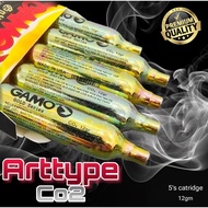 Co2 12gm 5 cartridge pack / 12gm unthread cartridge Co2 / aquarium Co2 / bike Co2 gas cylinder / Gam